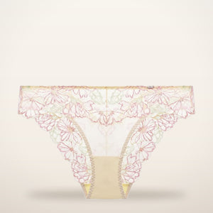 Gradient Floral Lace Sheer Mesh Briefs | Velvetella