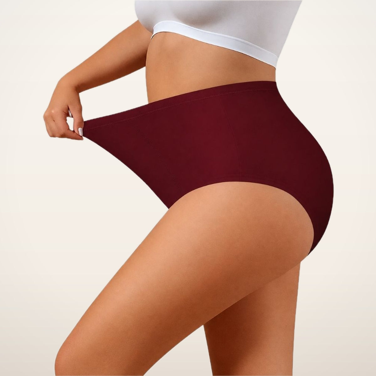 4-Pack High-Waist Cotton Stretch Briefs | Velvetella