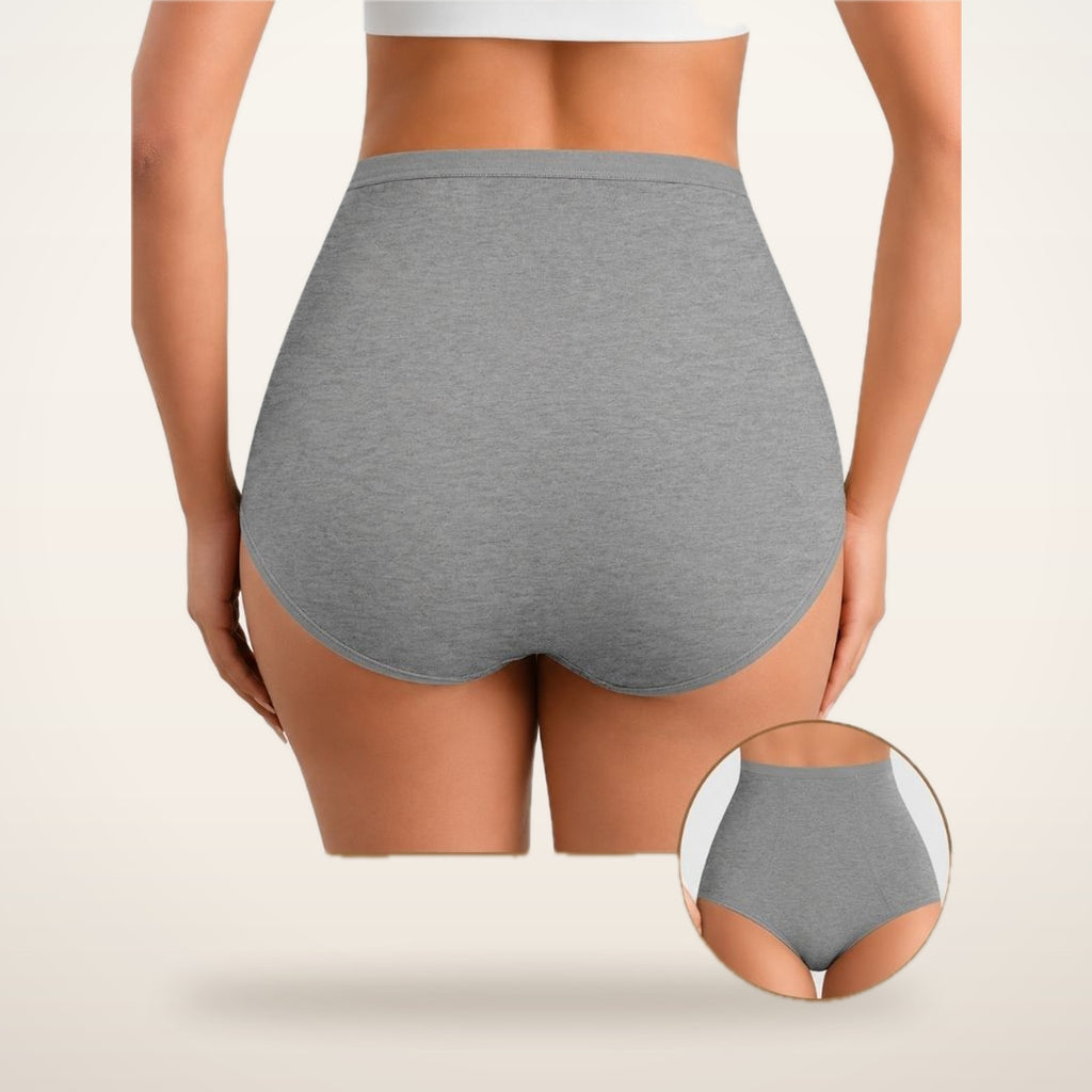 4-Pack High-Waist Cotton Stretch Briefs | Velvetella