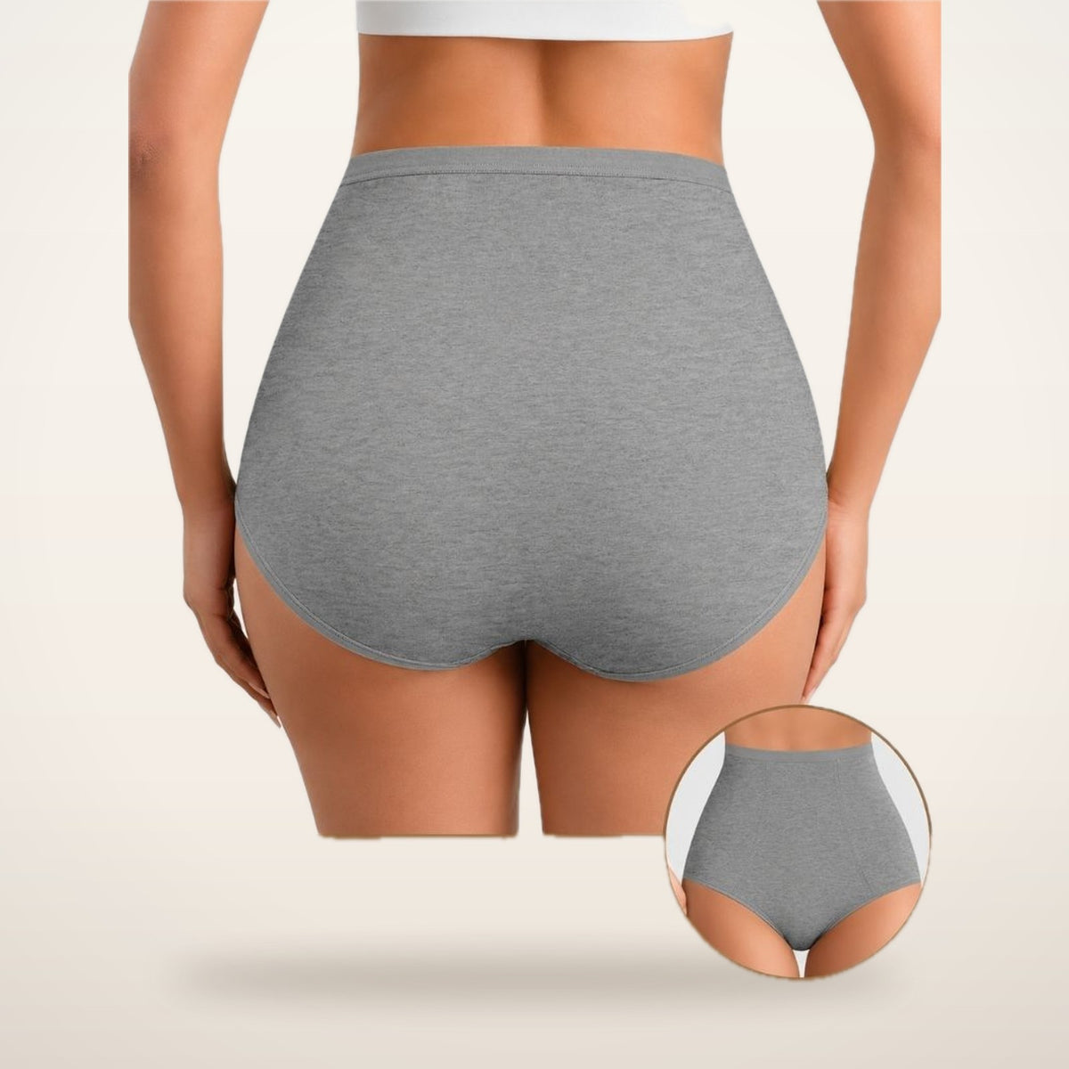 4-Pack High-Waist Cotton Stretch Briefs | Velvetella