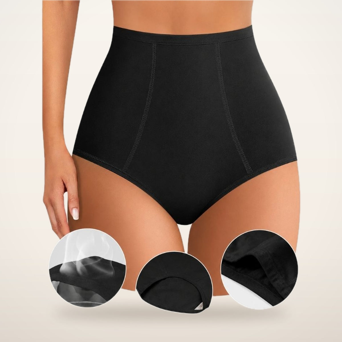 4-Pack High-Waist Cotton Stretch Briefs | Velvetella