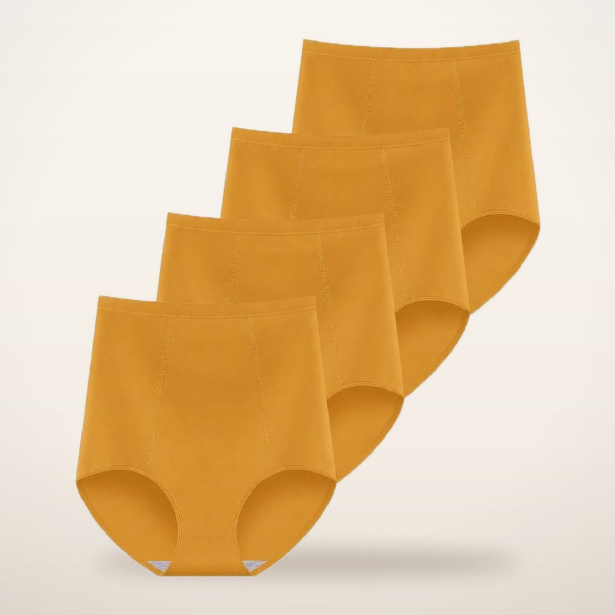 4-Pack High-Waist Cotton Stretch Briefs | Velvetella