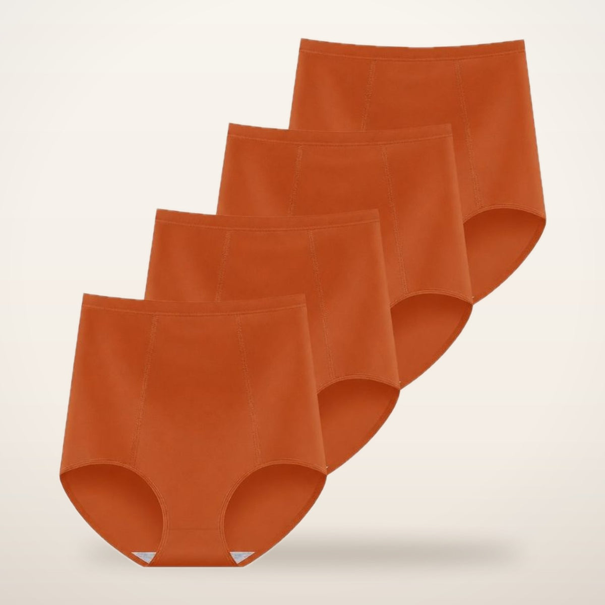 4-Pack High-Waist Cotton Stretch Briefs | Velvetella