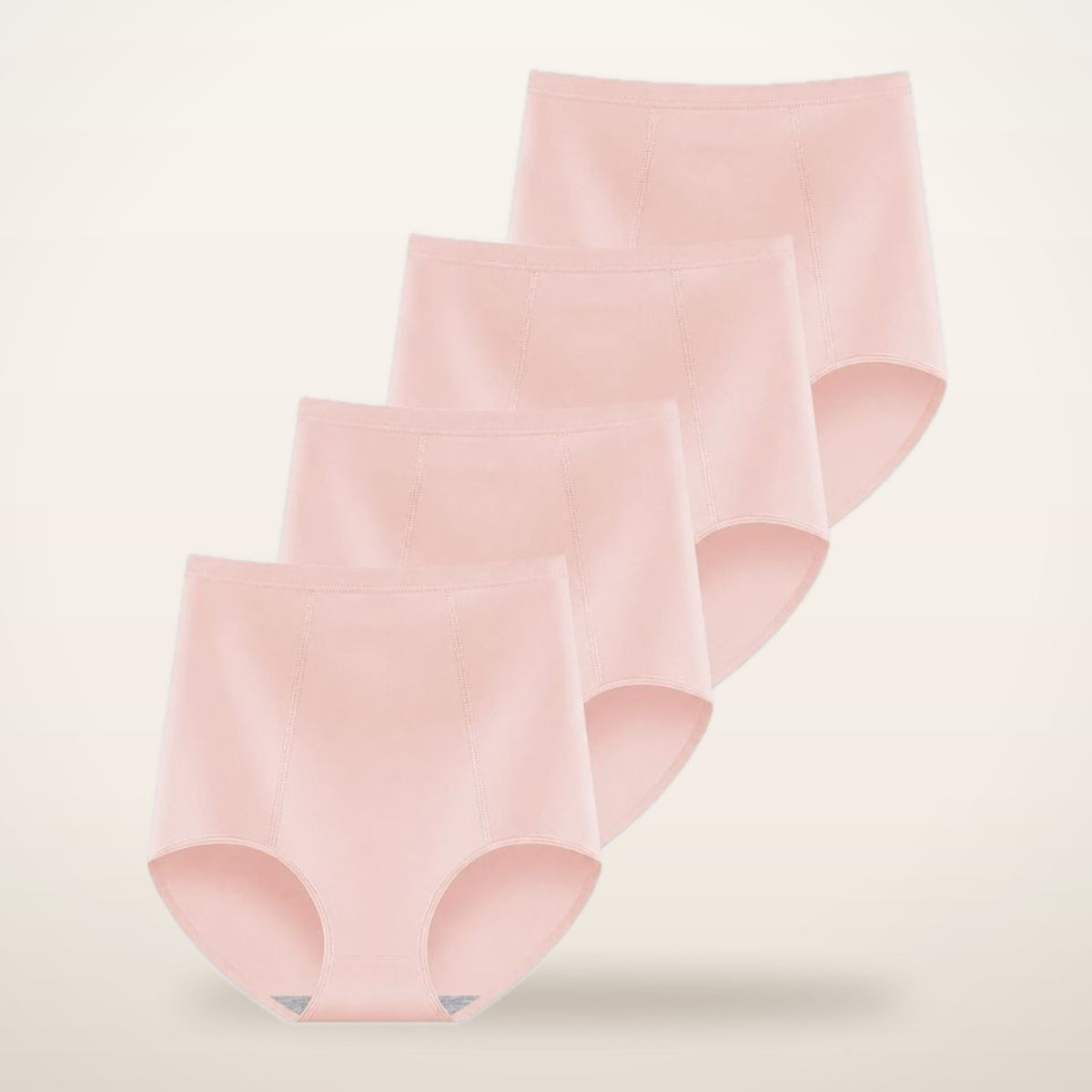 4-Pack High-Waist Cotton Stretch Briefs | Velvetella