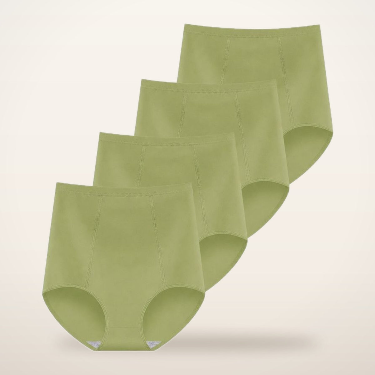 4-Pack High-Waist Cotton Stretch Briefs | Velvetella