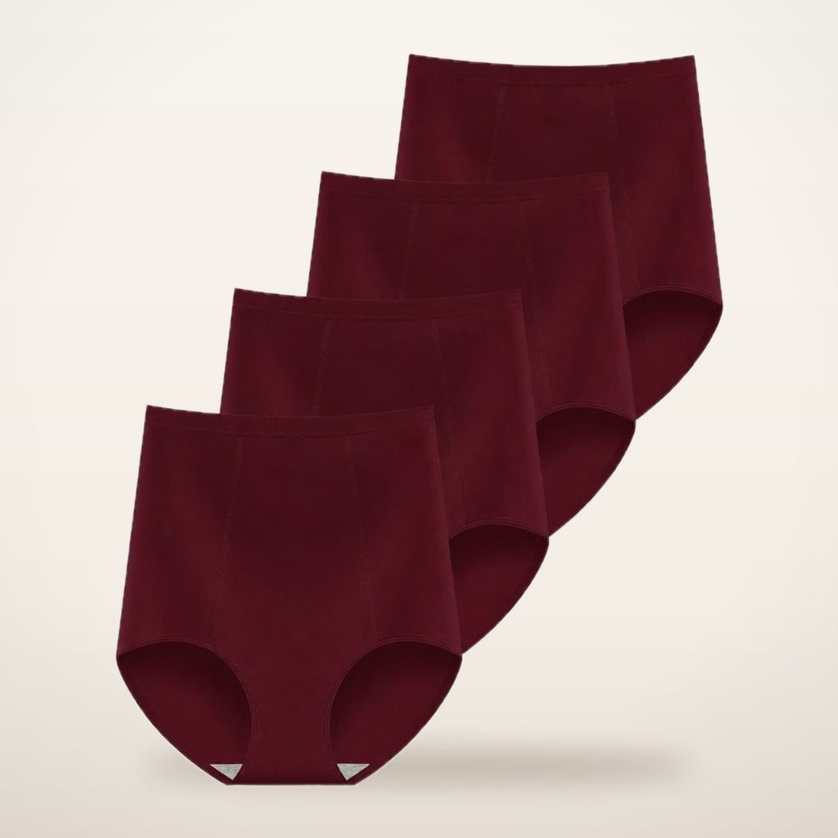 4-Pack High-Waist Cotton Stretch Briefs | Velvetella