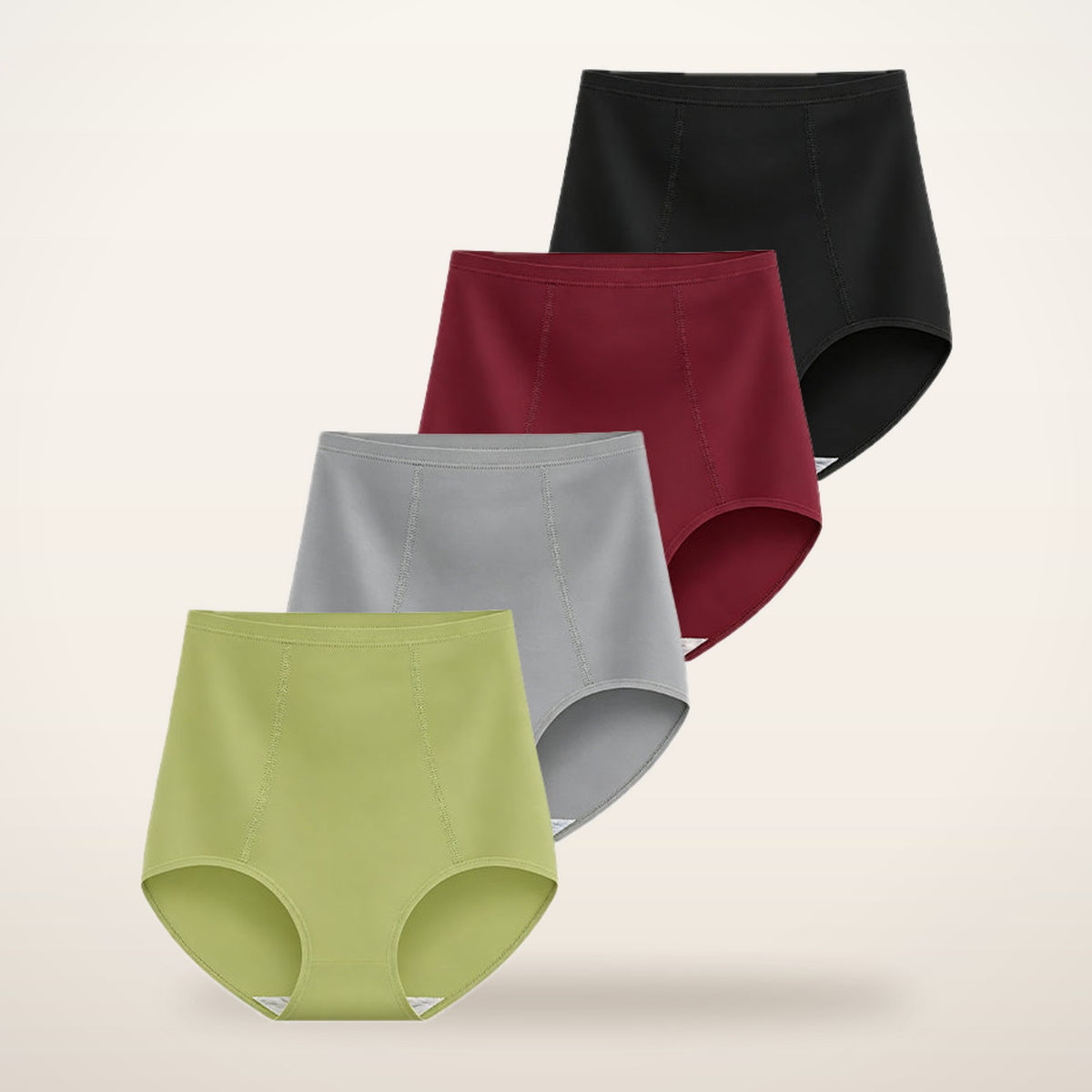 Coco Cotton High-Waist Briefs · Set of 4 | Velvetella