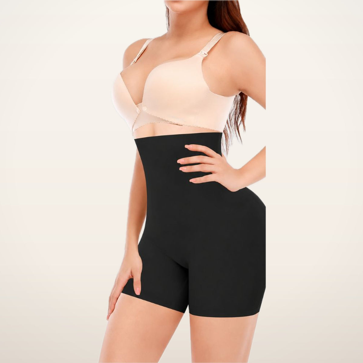 High-Waist Padded Butt-Lifting Shaping Shorts | Velvetella