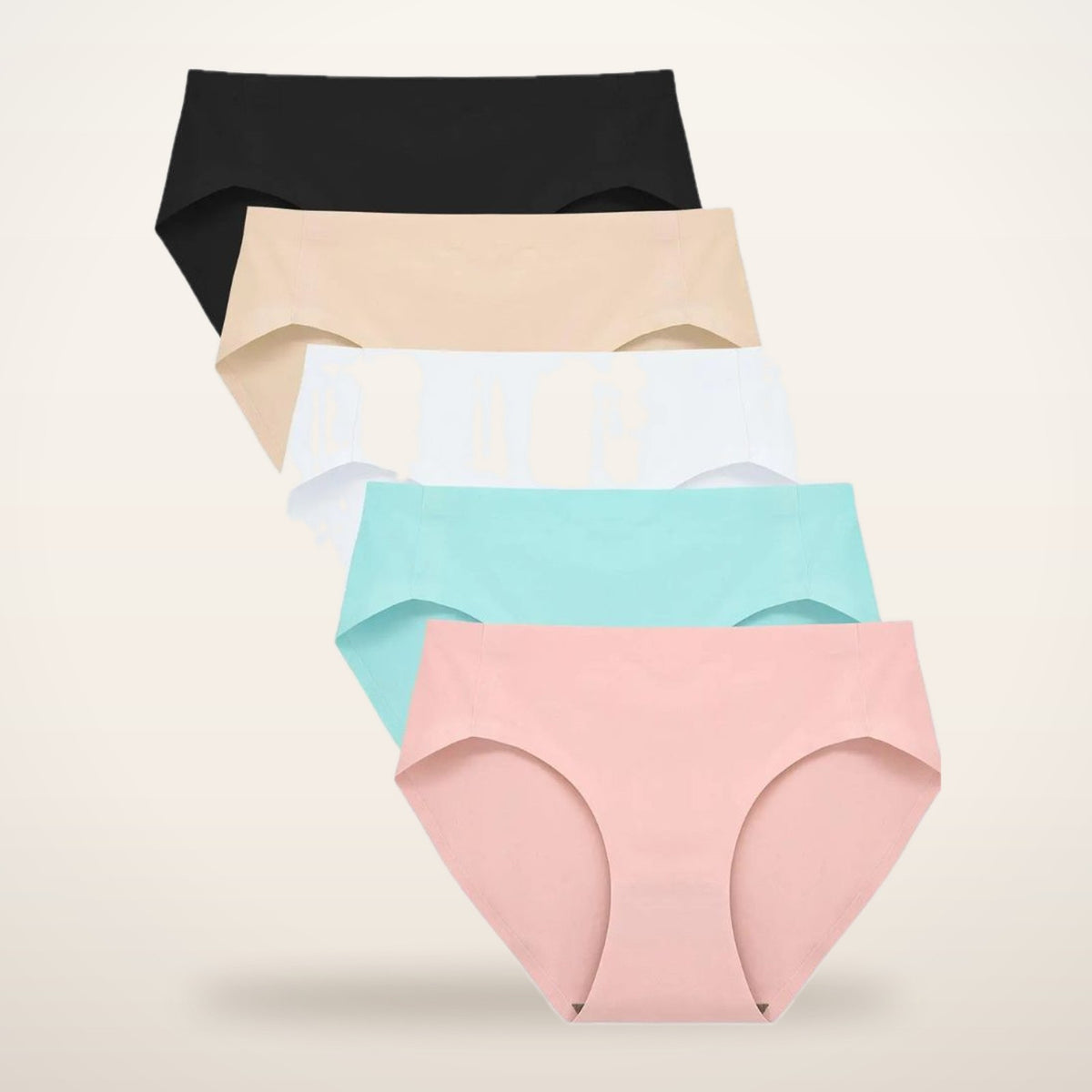 5-Pack High-Waist Seamless No-Show Briefs | Velvetella