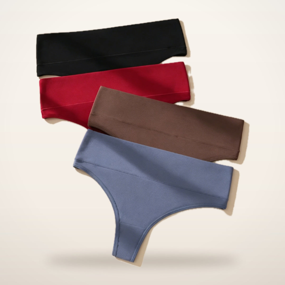 Esme High-Waist Seamless No-Show Thong | Velvetella