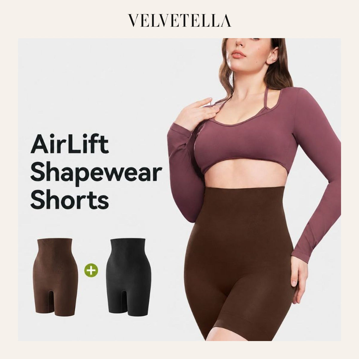 High-Waist Tummy Control Butt-Lift Shaper Shorts | Velvetella