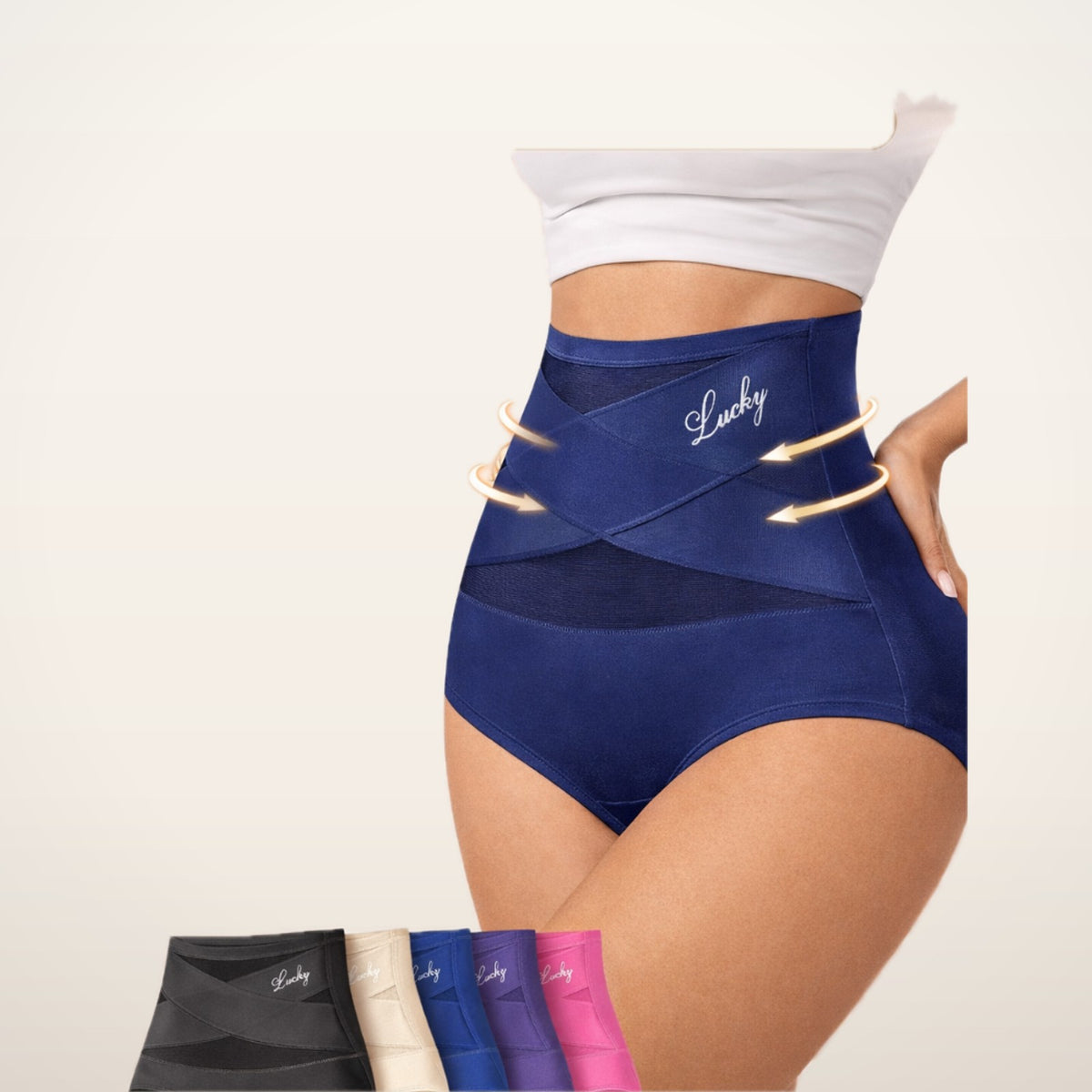 Esme High-Waist Seamless Shaping Panties | Velvetella