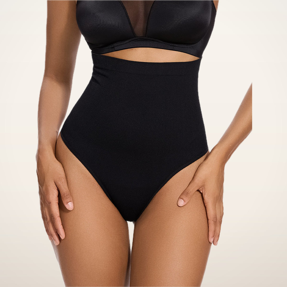 Esme High-Waist Smoothing Thongs · Set of 2 | Velvetella