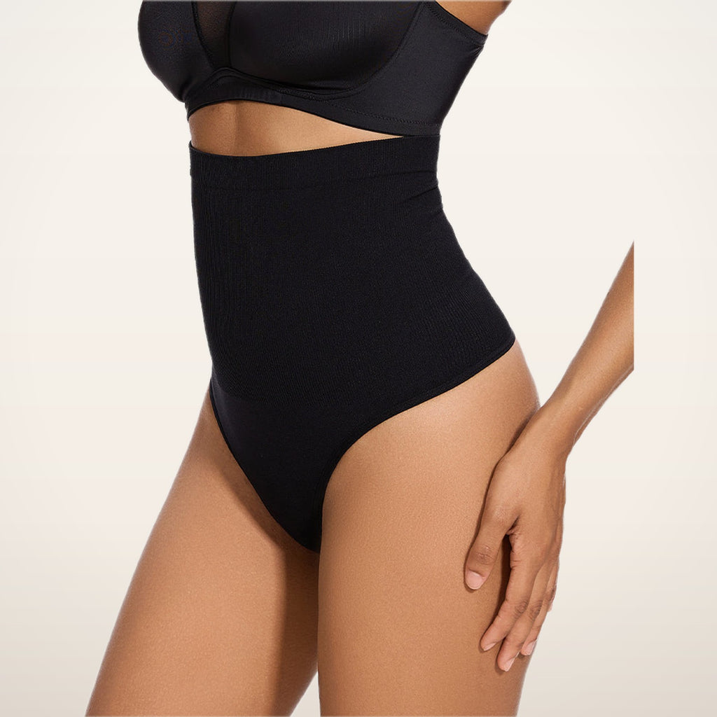 Esme High-Waist Smoothing Thongs · Set of 2 | Velvetella