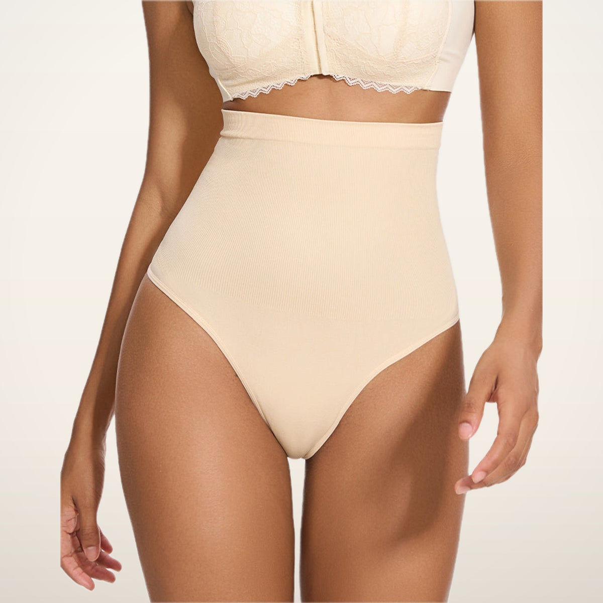 Esme High-Waist Smoothing Thongs · Set of 2 | Velvetella