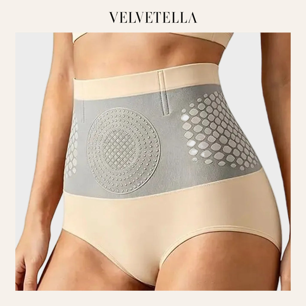 High-Waist Tummy Control Yoga Panties | Velvetella