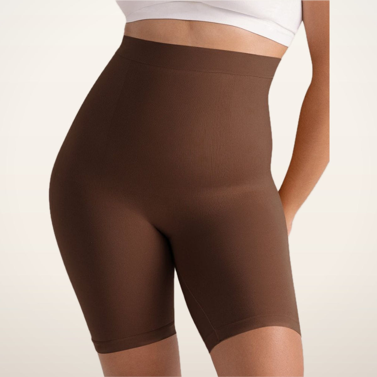 Esme High-Waist Seamless Smoothing Shorts | Velvetella