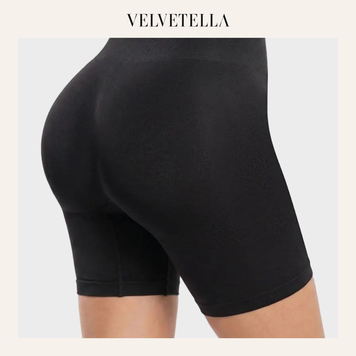 High-Waisted Seamless Tummy Control Shorts | Velvetella