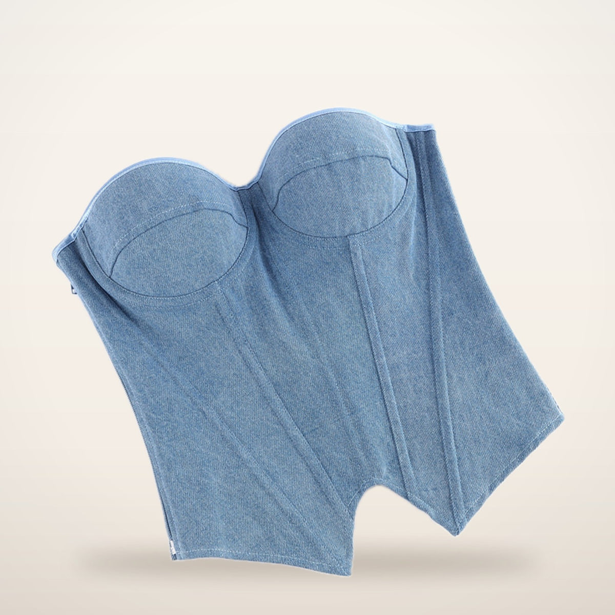 Indie Denim Bustier Top | Velvetella