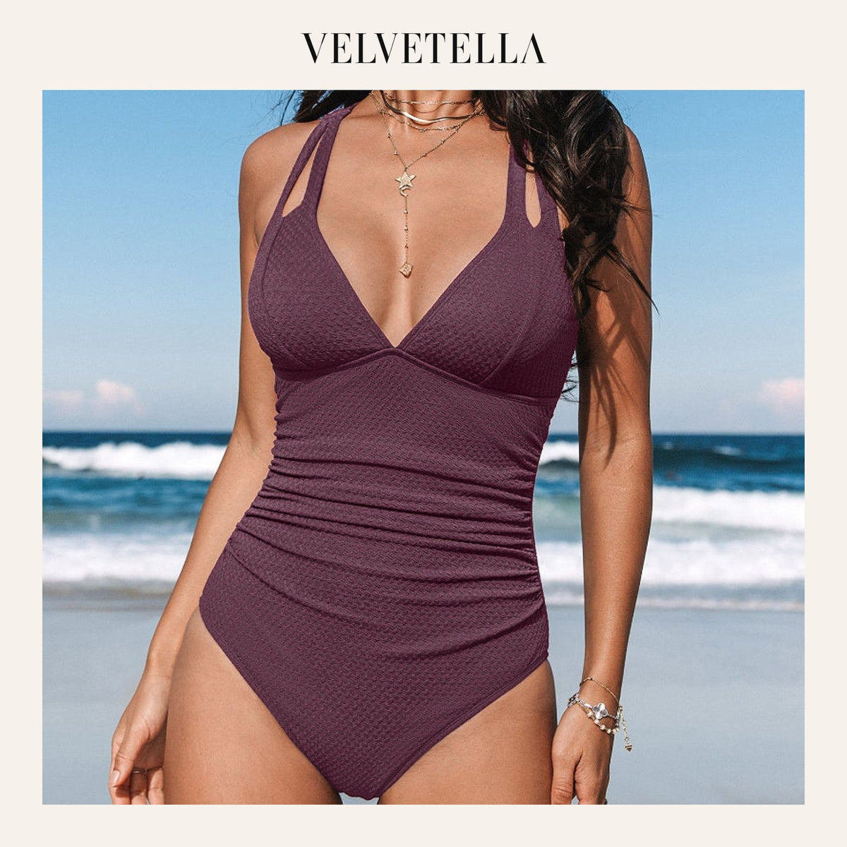 Keep Dreaming Tummy Control One-Piece Swimsuit | Velvetella