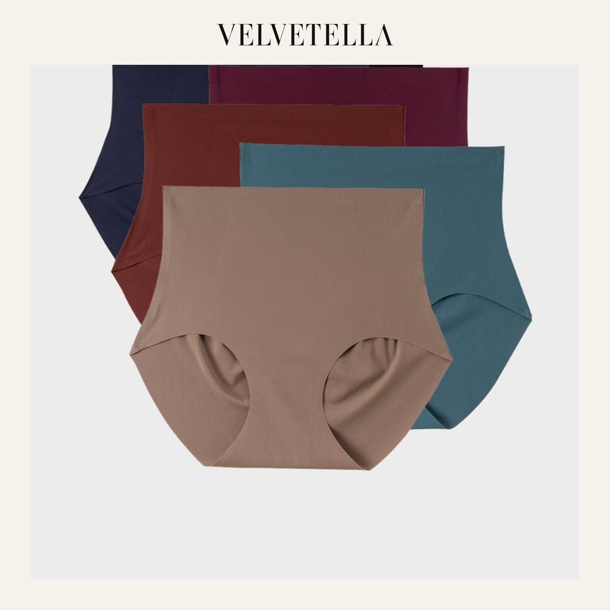 Light Sculpt High-Waist Seamless Shaping Panties – 6 Pack | Velvetella