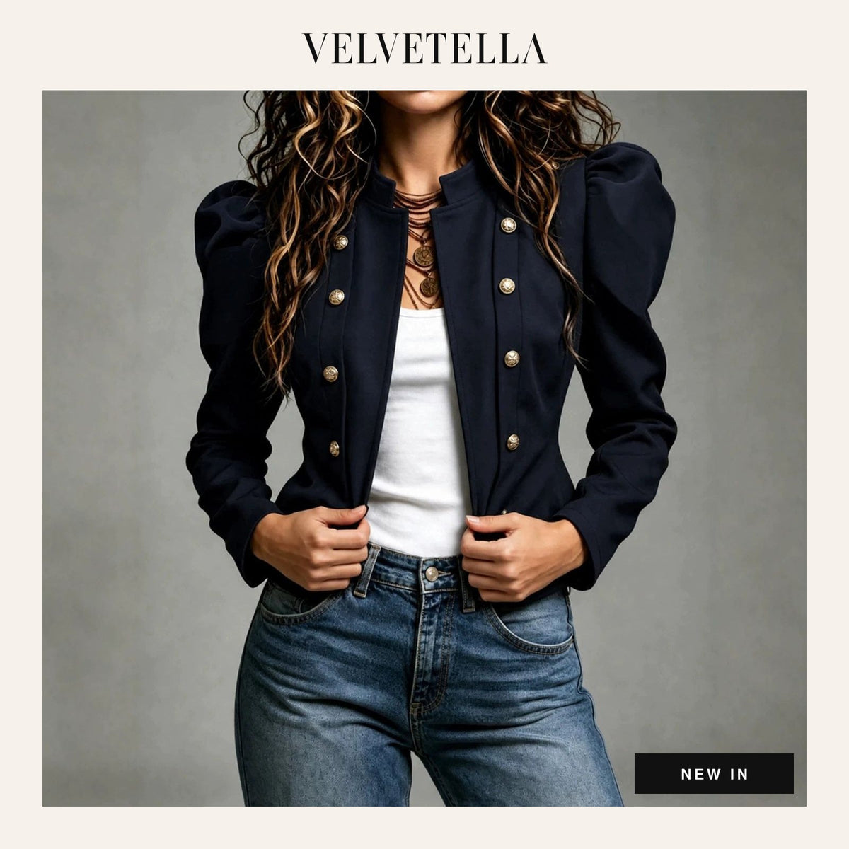 Marlow Double-Breasted Blazer Jacket | Velvetella