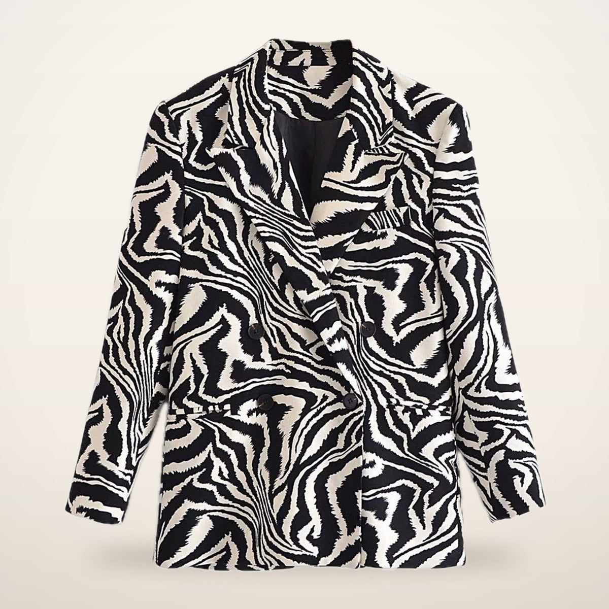 Mira Zebra Print Blazer | Velvetella