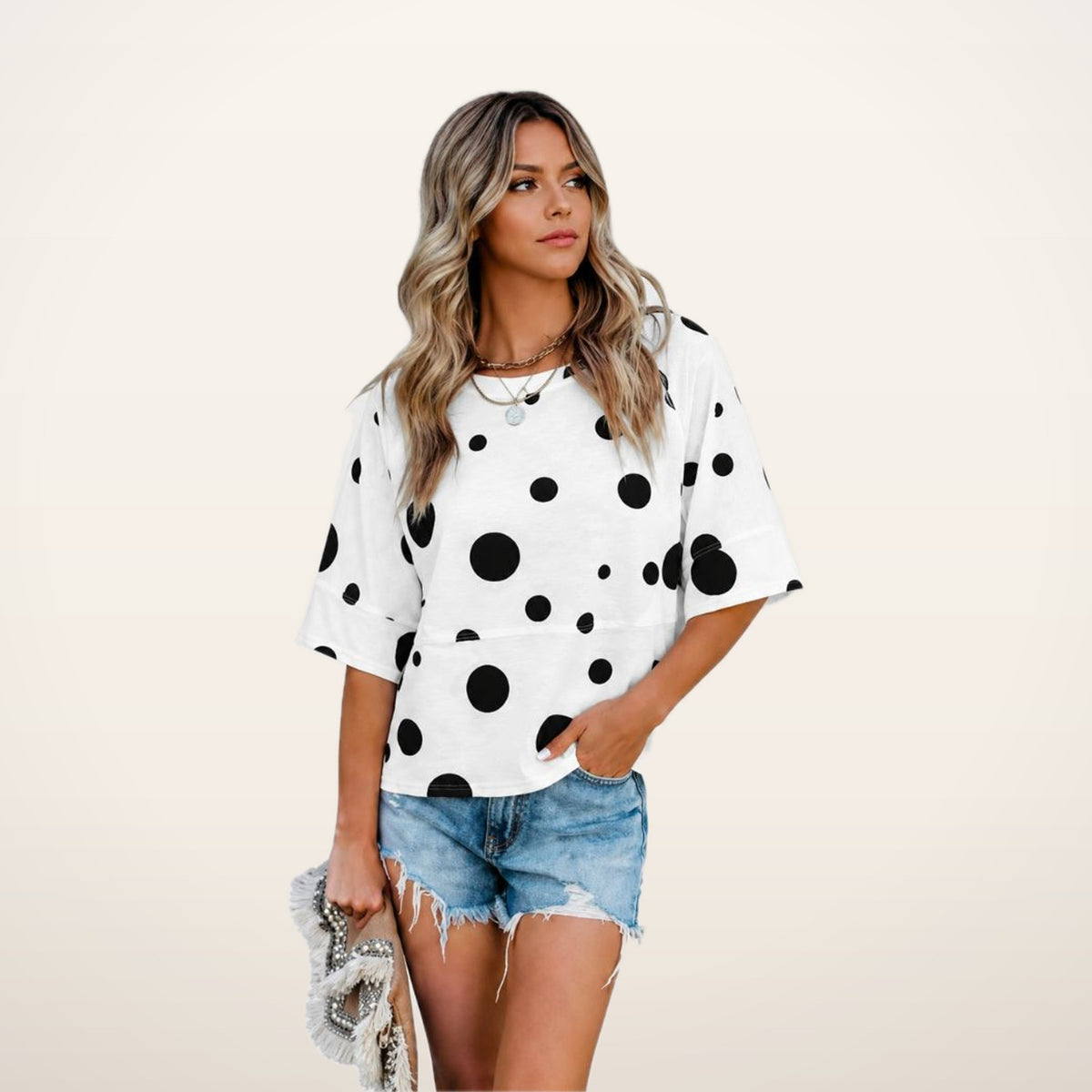 Relaxed Flared Sleeve T-Shirt | Velvetella