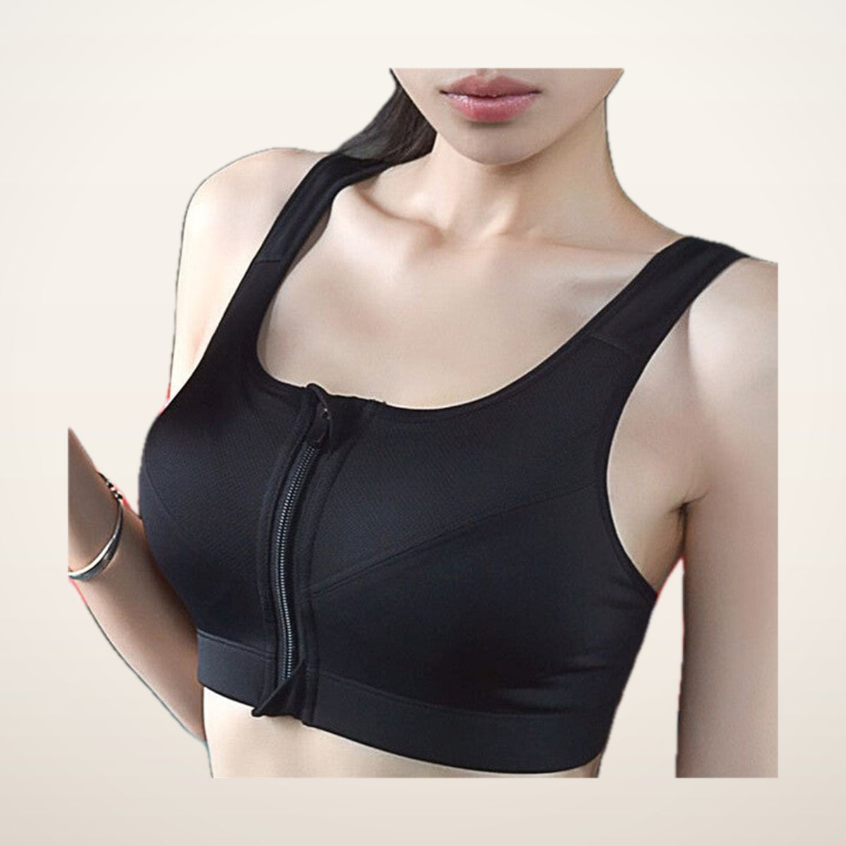 Sculpt Zip-Front High-Support Bra | Velvetella