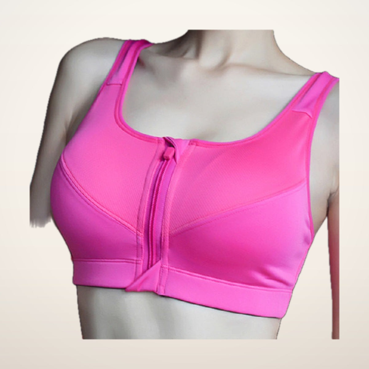 Sculpt Zip-Front High-Support Bra | Velvetella
