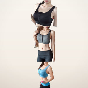 Sculpt Zip-Front High-Support Bra | Velvetella