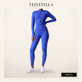 Sculpt Zip Long-Sleeve Jumpsuit | Velvetella