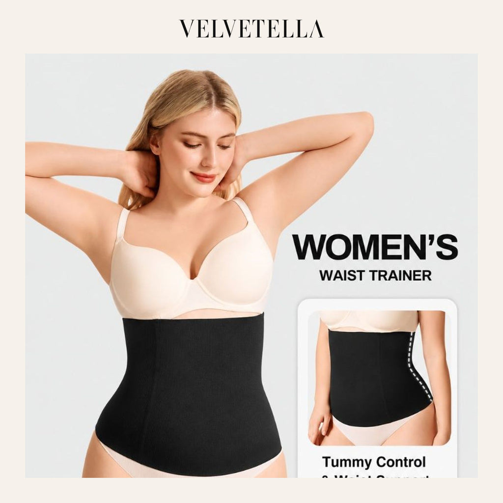Seamless High-Compression 4-Bone Waist Trainer | Velvetella