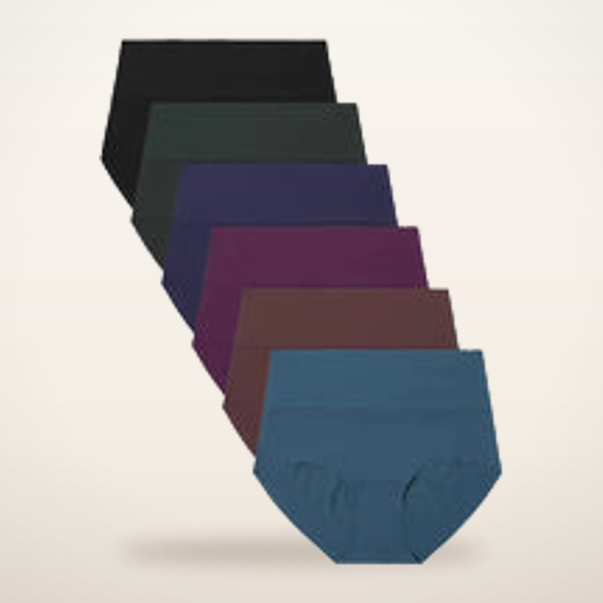 High-Waist Seamless No-Show Briefs | Velvetella