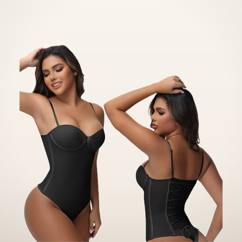 Seamless Lace-Up Bodysuit for Effortless Curves | Velvetella
