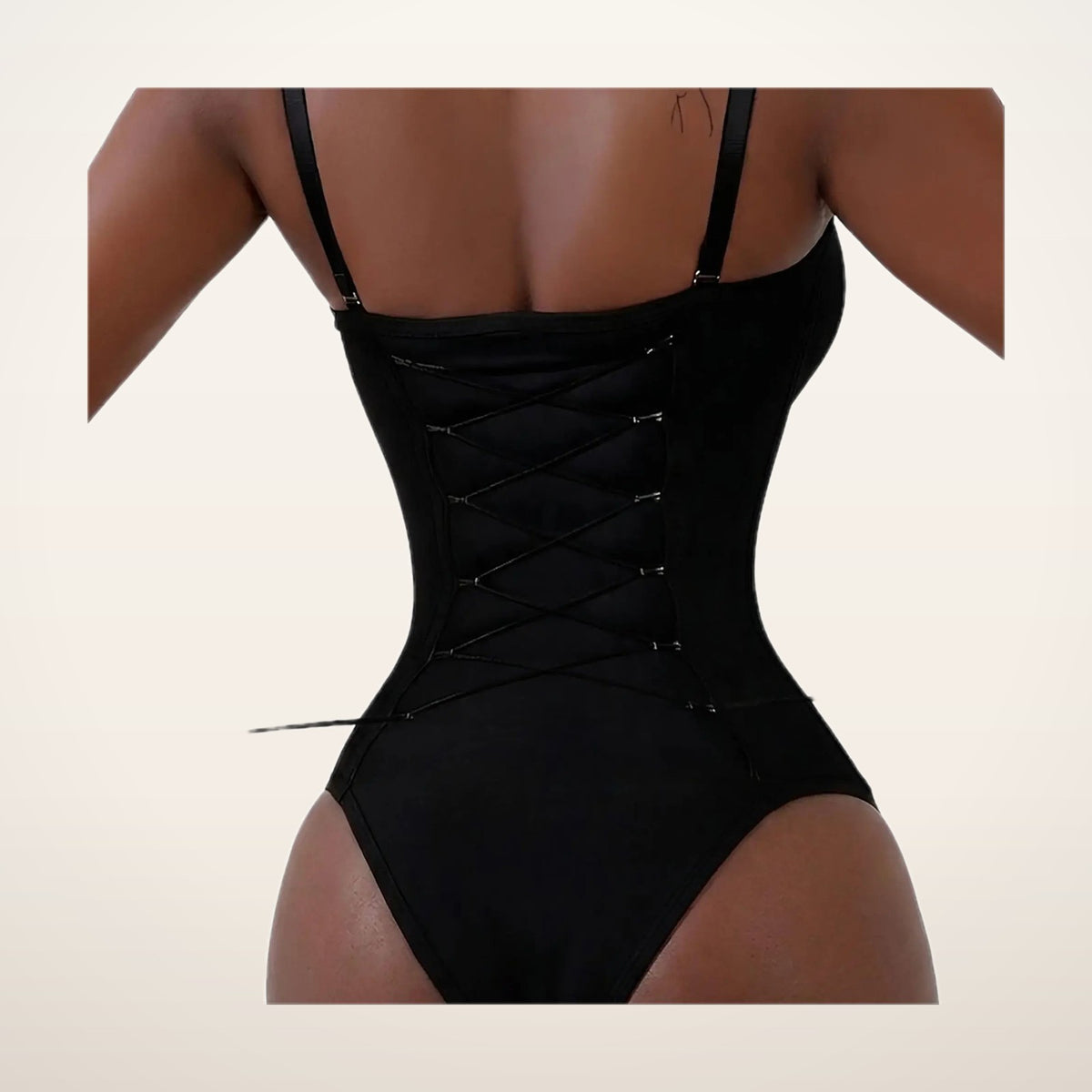 Seamless Lace-Up Bodysuit for Effortless Curves | Velvetella