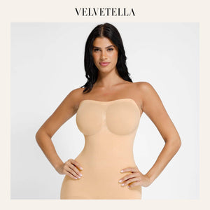 Seamless Strapless Bodysuit with Removable Straps | Velvetella
