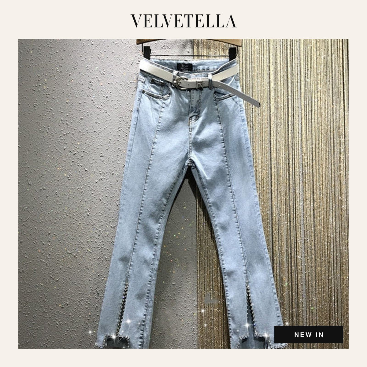 Sloane Split-Hem Skinny Jeans | Velvetella