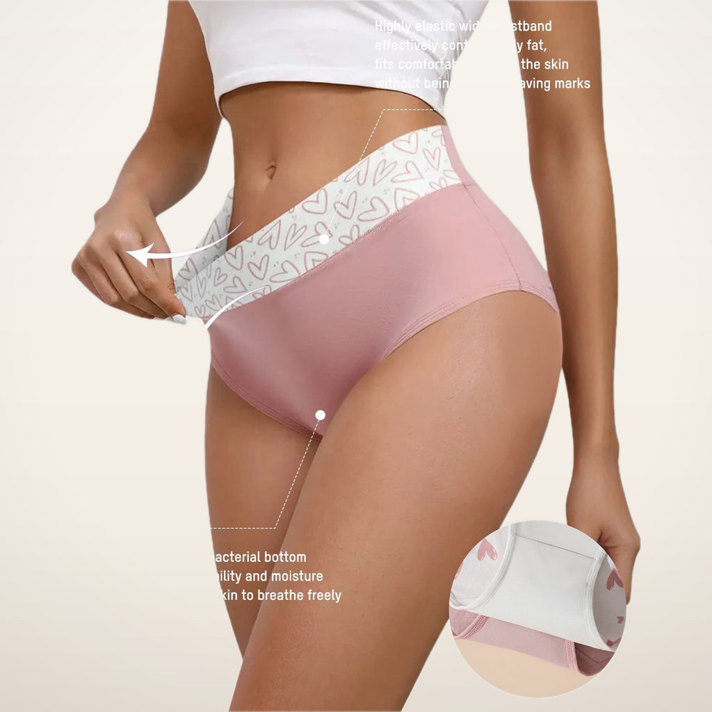 Hart Cotton High-Waist Briefs · Set of 6 | Velvetella