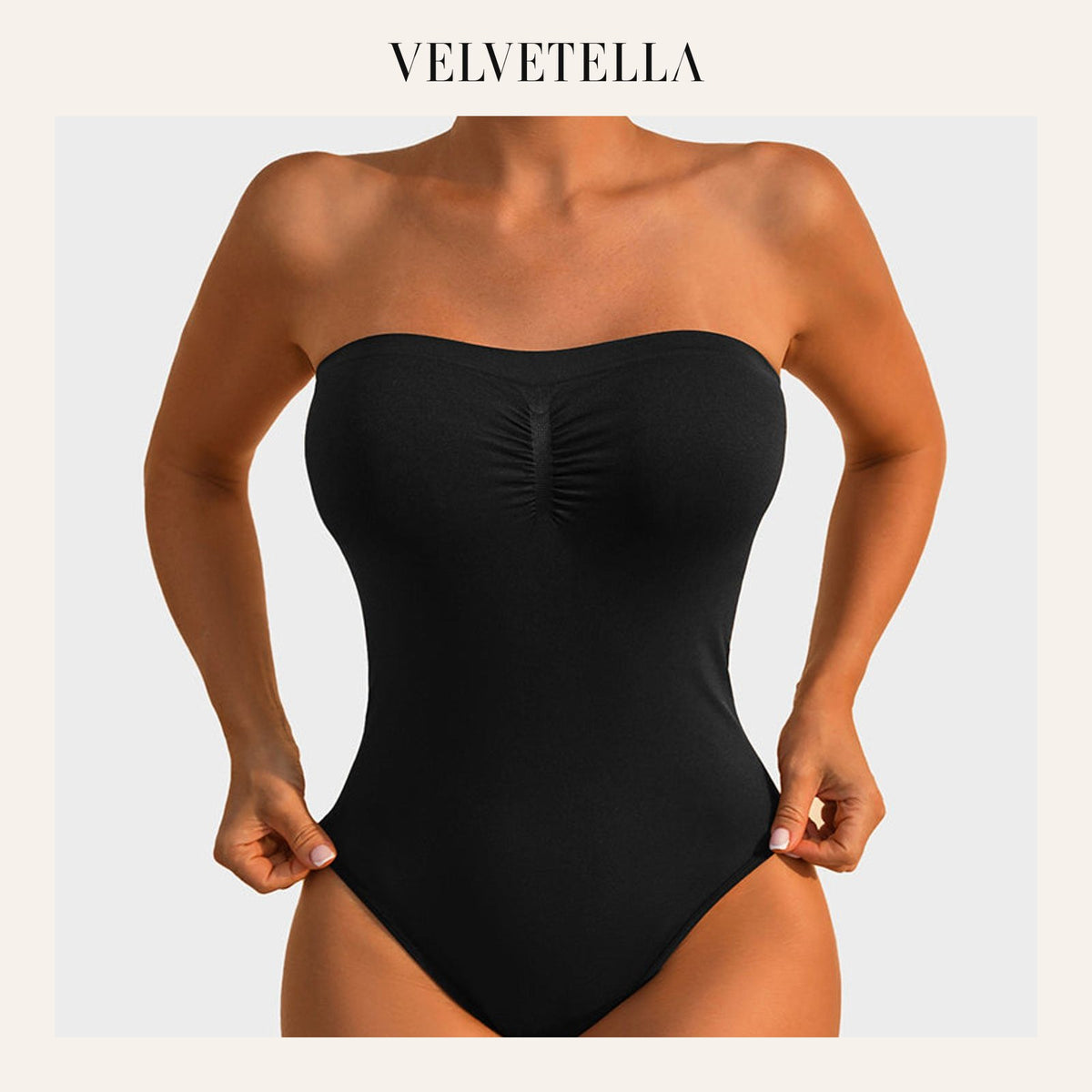 Strapless Tummy Control Sculpting Bodysuit | Velvetella