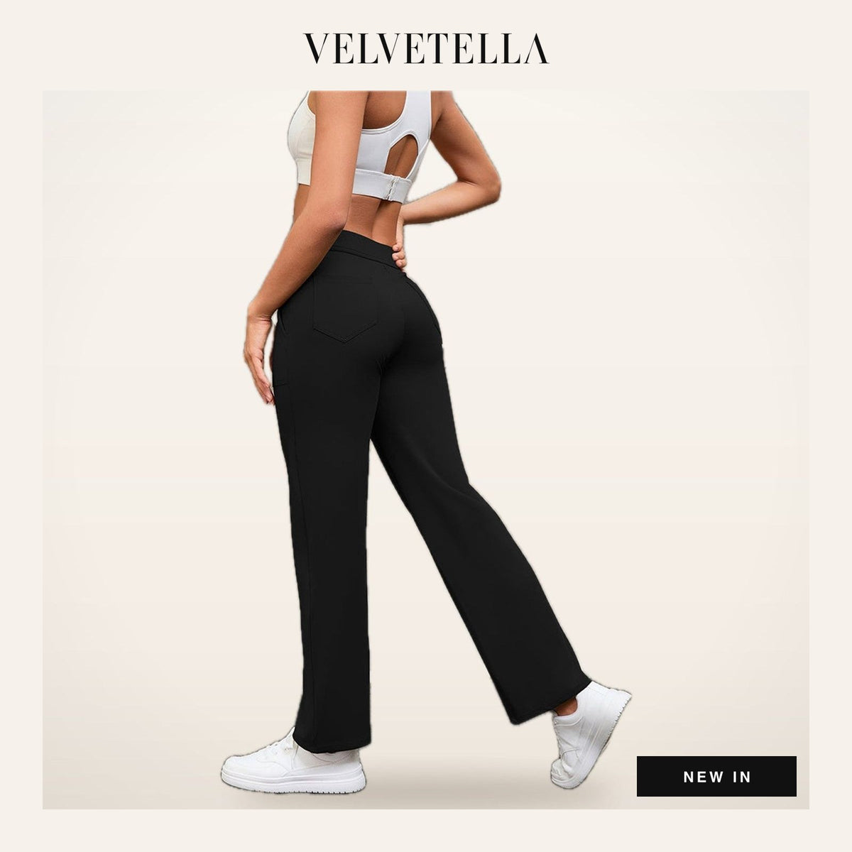 Studio Button Straight-Leg Pant | Velvetella