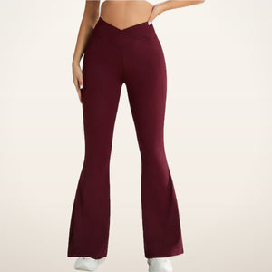 Studio Crossover Flare Pant | Velvetella