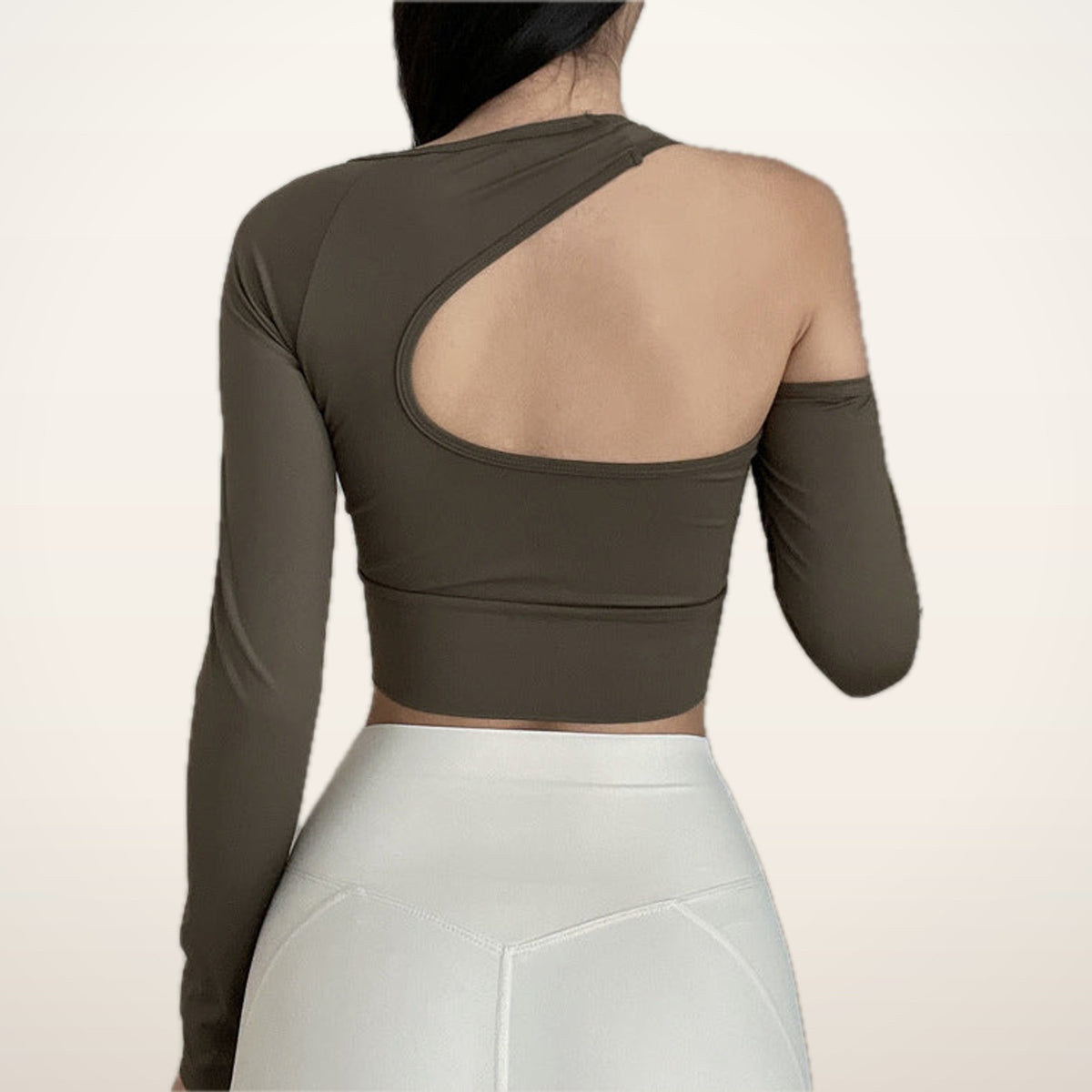 Studio One-Shoulder Cutout Long Sleeve | Velvetella
