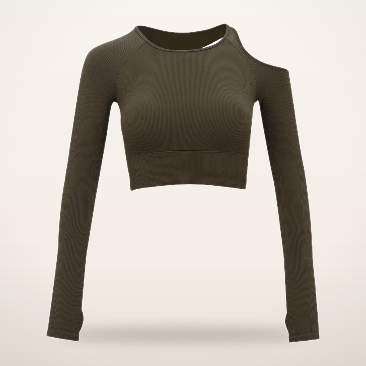 Studio One-Shoulder Cutout Long Sleeve | Velvetella