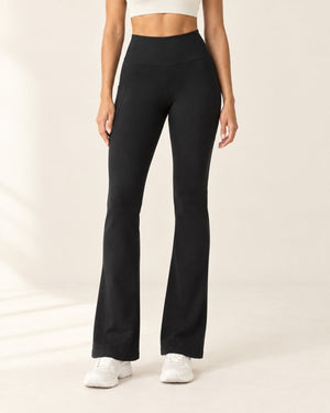 Studio Pocket Bootcut Pant in Versatile Black – front | Velvetella