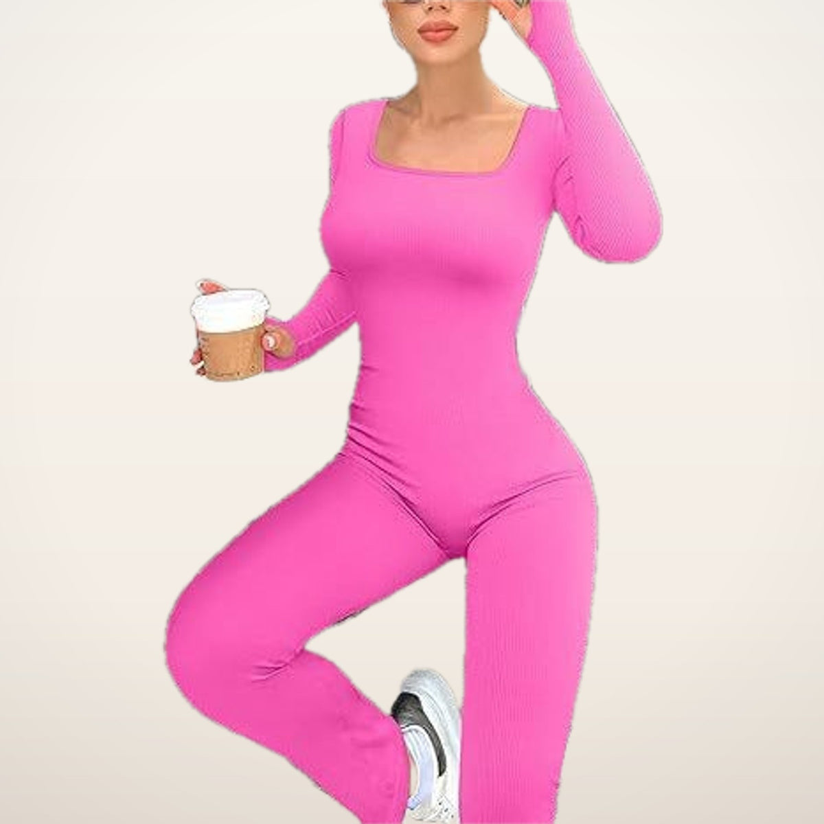 Studio Rib Flare Jumpsuit | Velvetella