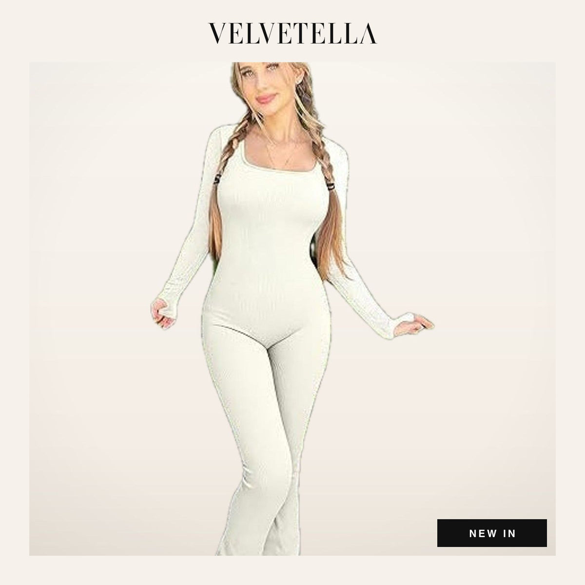 Studio Rib Flare Jumpsuit | Velvetella