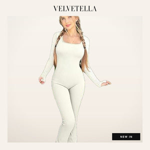 Studio Rib Flare Jumpsuit | Velvetella