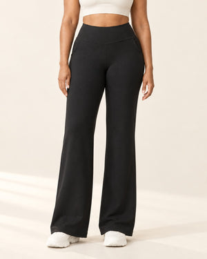 Studio Wide-Leg Pant in Black – front | Velvetella