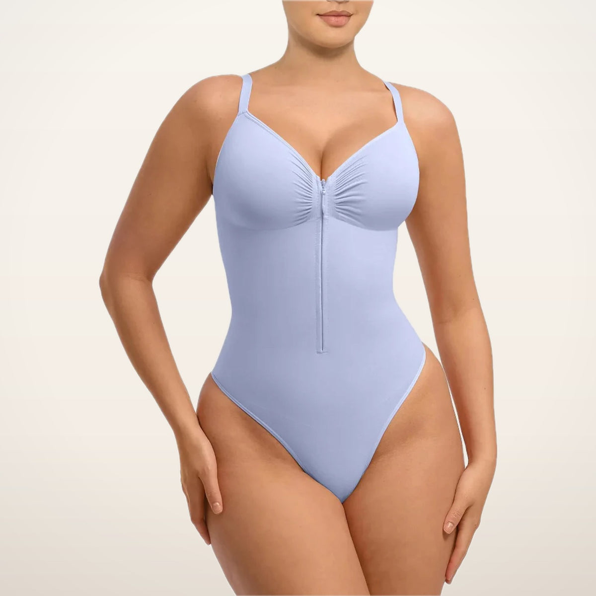 Aria Seamless Zip Smoothing Bodysuit | Velvetella
